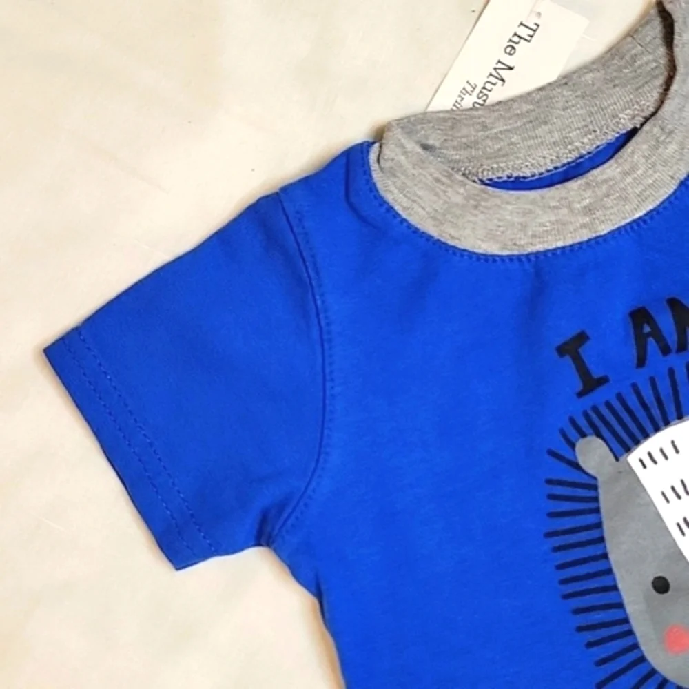 NWT 3-Piece Outfit Bundle: 1989 Place Denim Jeans & Shorts with Graphic Tee